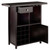 40" Espresso Elegant Macon Rectangular Wine Bar Cabinet - IMAGE 2