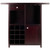 40" Espresso Elegant Macon Rectangular Wine Bar Cabinet - IMAGE 3