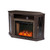 47.25" Brown and Gold Modern Style Alexa Smart Electric Fireplace with Media Storage - IMAGE 2
