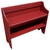 36" Red Bench and Shoe Storage - IMAGE 1