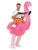 40" Pink Inflatable Ride Em Flamingo Unisex Adult Halloween Costume - One Size - IMAGE 1