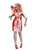 42" Red and White Curves Zombie Nurse Women Adult Halloween Costume - Large - IMAGE 2
