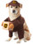 Brown and Yellow UPS Pal Halloween Dog Costume - Medium - IMAGE 1
