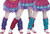 Pink Dance Craze Girl Child Leg Warmers Halloween Costume Accessory - One size - IMAGE 1