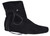 Black Renaissance Men Adult Halloween Short Boots Costume Accessory - Size 11 - IMAGE 1