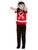 40" Red and Black Zombie Football Player Boy Child Halloween Costume - Medium - IMAGE 1