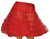 19" Red Adult Women Petticoat Halloween Costume - One Size - IMAGE 1
