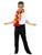 49" Red and Gold School Unisex Child Wizard Halloween Costume Kit - IMAGE 1