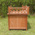 28.5" Mahogany Brown Unique Dog House with Room and Balcony - IMAGE 6