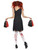 49" Red and Black Cheerleader Zombie Women Adult Halloween Costume - Small - IMAGE 4