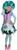 Violet and Teal Green Honey Swamp Girl Child Halloween Costume - Small - IMAGE 1