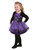 40" Black and Purple Pretty Star Witch Toddler Halloween Costume - IMAGE 2