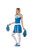 42" White and Blue Cheerleader Women Adult Halloween Costume - Small - IMAGE 2