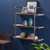 34.75" Taupe Brown Contemporary Three Tier Wall Mounted Shelf - IMAGE 5