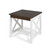 19.75" Brown and White Contemporary Rectangular End Table - IMAGE 1