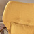 32.75" Mustard Yellow and Espresso Brown Contemporary Club Chair - IMAGE 2
