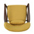 32.75" Mustard Yellow and Espresso Brown Contemporary Club Chair