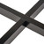 42" Gray and Black Contemporary Square Bar Table - IMAGE 3