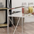 36" Silver and Clear Contemporary Indoor Bar Cart - IMAGE 2
