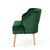 30" Emerald Green and Beige Contemporary Accent Chair - IMAGE 2