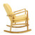 34" Yellow and Brown French Inspired Contemporary Rocking Chair with Cushion - IMAGE 1