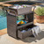 39.75" Chocolate Brown Outdoor Patio Bar Cart with Wheels - IMAGE 2