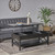 29.5" Black Contemporary Lift Top Coffee Table with Storage