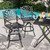 Set of 2 Black Contemporary Outdoor Patio Swivel Bar Stools 48.75" - IMAGE 3