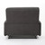 46.25" Gray Solid Plush Cushion Loveseat Recliner - IMAGE 6