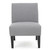 32" Steel Gray and Black Contemporary Armless Accent Chair - IMAGE 1