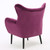 39" Purple and Black Tufted Contemporary Armed Chair - IMAGE 2
