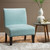32" Blue and Black Contemporary Armless Accent Chair - IMAGE 6