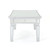 42" White and Clear Rectangular Contemporary Coffee Table - IMAGE 5