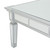 42" White and Clear Rectangular Contemporary Coffee Table - IMAGE 6