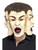 Three Man Face Full Overhead Adult Halloween Mask Costume Accessory - One Size - IMAGE 1