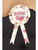 15" Pink and White Vintage Bride To Be Halloween Rosette Costume Accessory - One Size - IMAGE 1