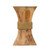 17.75" Brown and Bronze Contemporary Square Accent Side Table - IMAGE 1