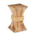 17.75" Brown and Bronze Contemporary Square Accent Side Table - IMAGE 2