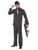 40" Black and Gold 1920's Style Pinstripe Gangster Men Adult Halloween Costume - Large - IMAGE 1