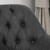 36" Charcoal Black and Silver Contemporary Handcrafted Home Office Chair - IMAGE 5