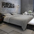 104" Gray Textured Plaid Reversible Duvet Cover Set - King Size