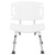 32.25" White and Silver Extra Large Back Medical Grade Shower Chair - IMAGE 5
