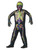 40" Black and Green Dark Skeleton Boy Child Halloween Costume - Small - IMAGE 2