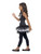40" Black and White Skeleton Tutu Girl Child Halloween Costume - Large - IMAGE 2