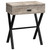 22.25" Harbor Gray and Black Contemporary Rectangular Accent Table - IMAGE 1