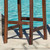 Set of 2 Mahogany Brown Contemporary Outdoor Bar Stools 34.75" - IMAGE 3