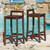 Set of 2 Mahogany Brown Contemporary Outdoor Bar Stools 34.75" - IMAGE 6