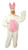 White and Pink Bunny Suit Men Adult Halloween Costume - Large - IMAGE 1
