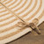 50" Beige Shag Striped Round Christmas Tree Skirt - IMAGE 3