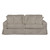Set of 9 Light Gray Box Cushion Sofa Slipcover 87” - IMAGE 2